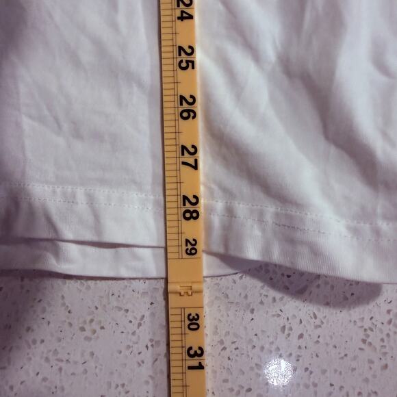 Tomorrow’s Laundry White Crewneck Tee Mens Large Cotton Elevated Premium Basics - Picture 7 of 7